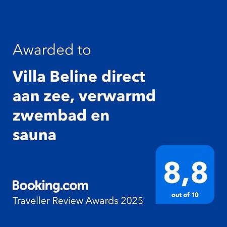 Villa Beline Direct Aan Zee, Verwarmd Zwembad En Sauna Tribanj-Kruscica Kültér fotó