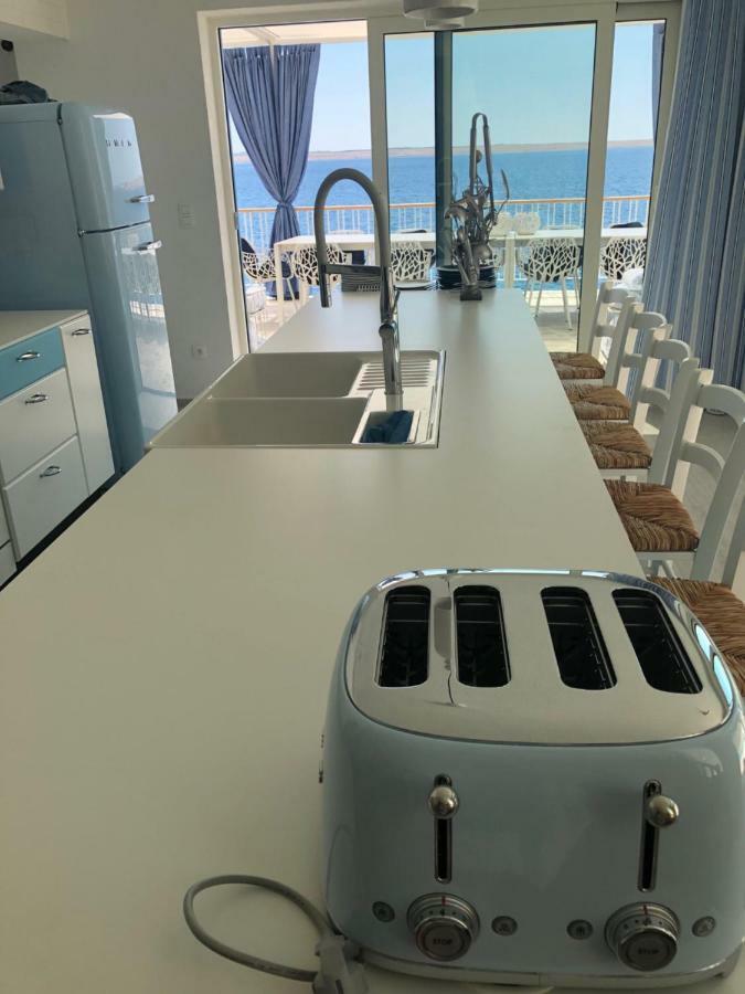 Villa Beline Direct Aan Zee, Verwarmd Zwembad En Sauna Tribanj-Kruscica Kültér fotó